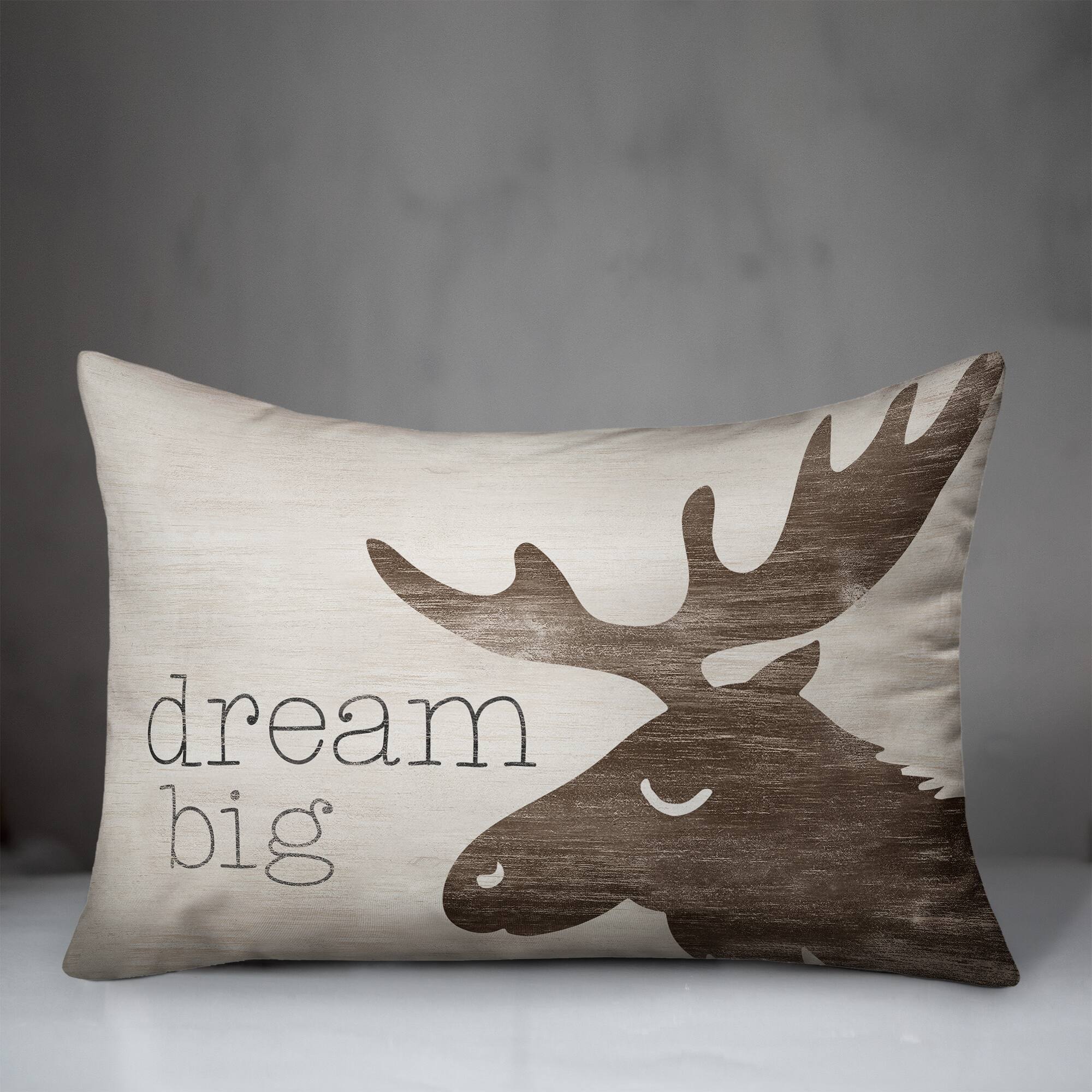 20" x 14" Dream Big Indoor & Outdoor Throw Pillow